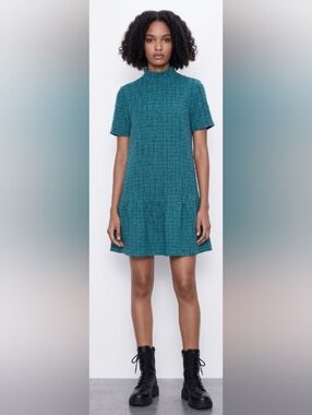 Zara Mock Neck Dress
